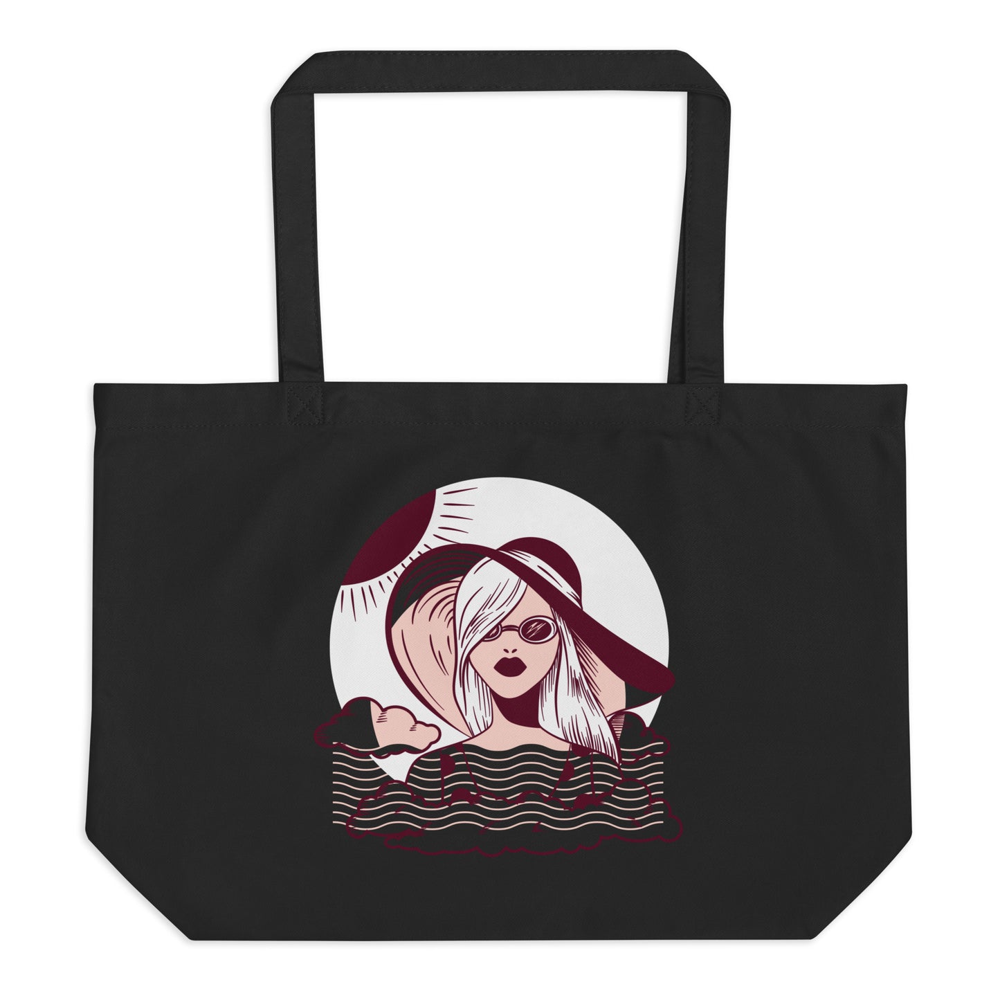100% Cotton Large Black Tote Bag - Activewear Well