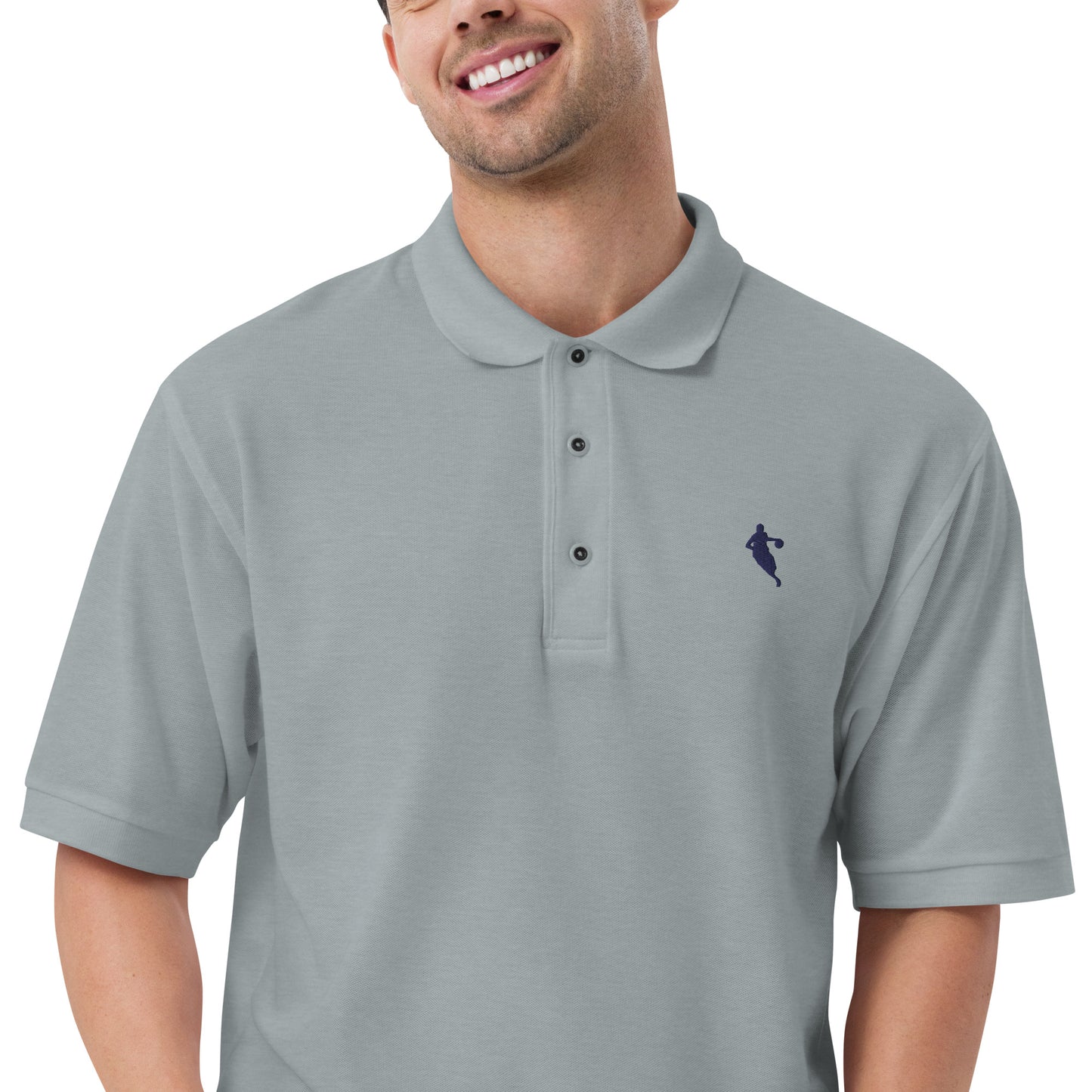 Basketball Player Men's Premium Polo