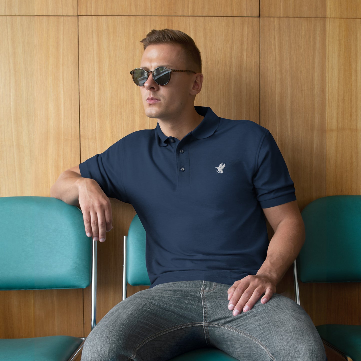US Eagle Men's Premium Polo Shirt - Activewear Well