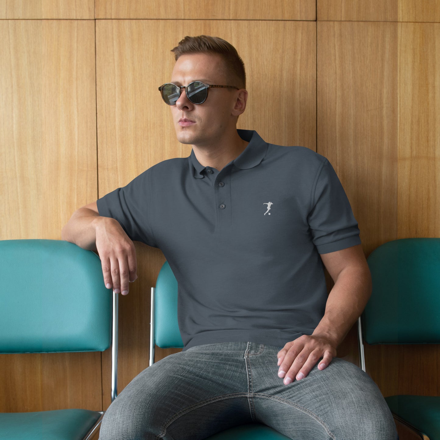 Soccer Men's Premium Polo - Activewear Well