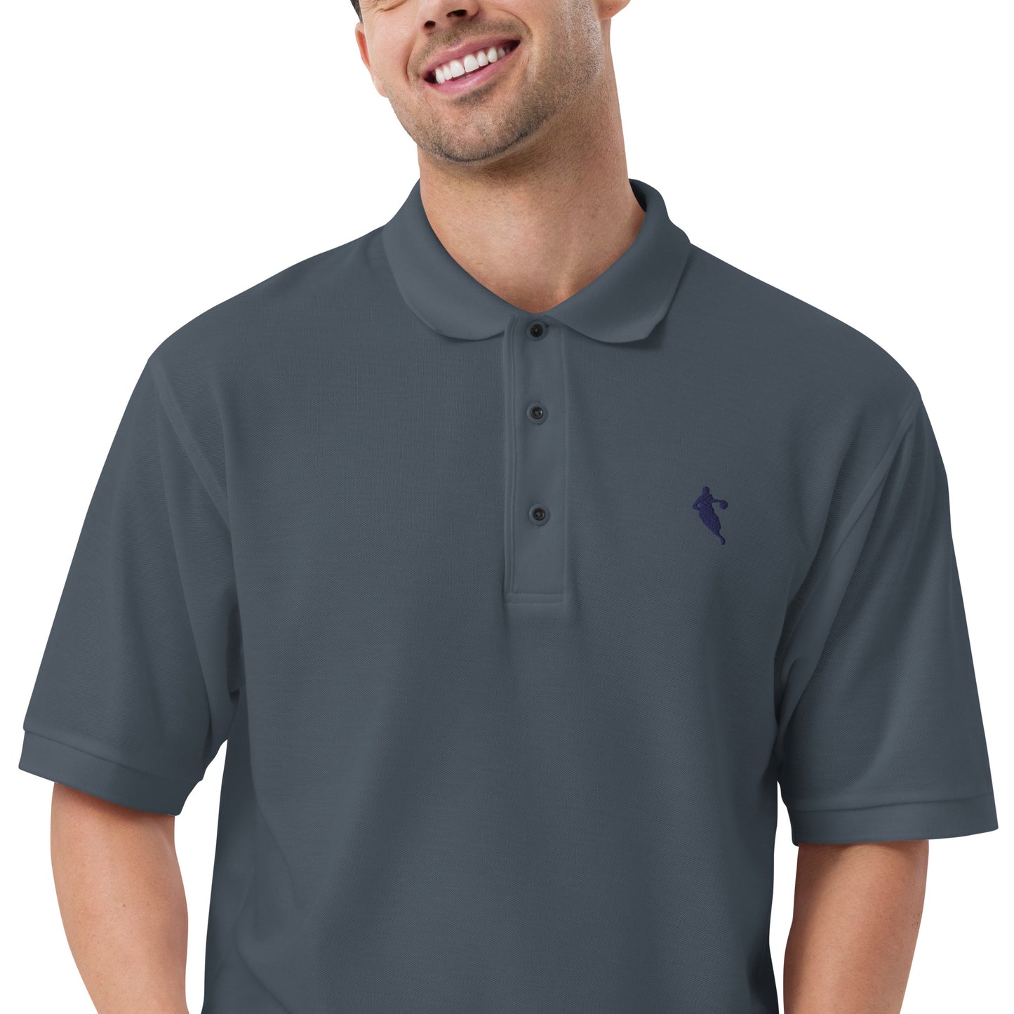 Basketball Player Men's Premium Polo