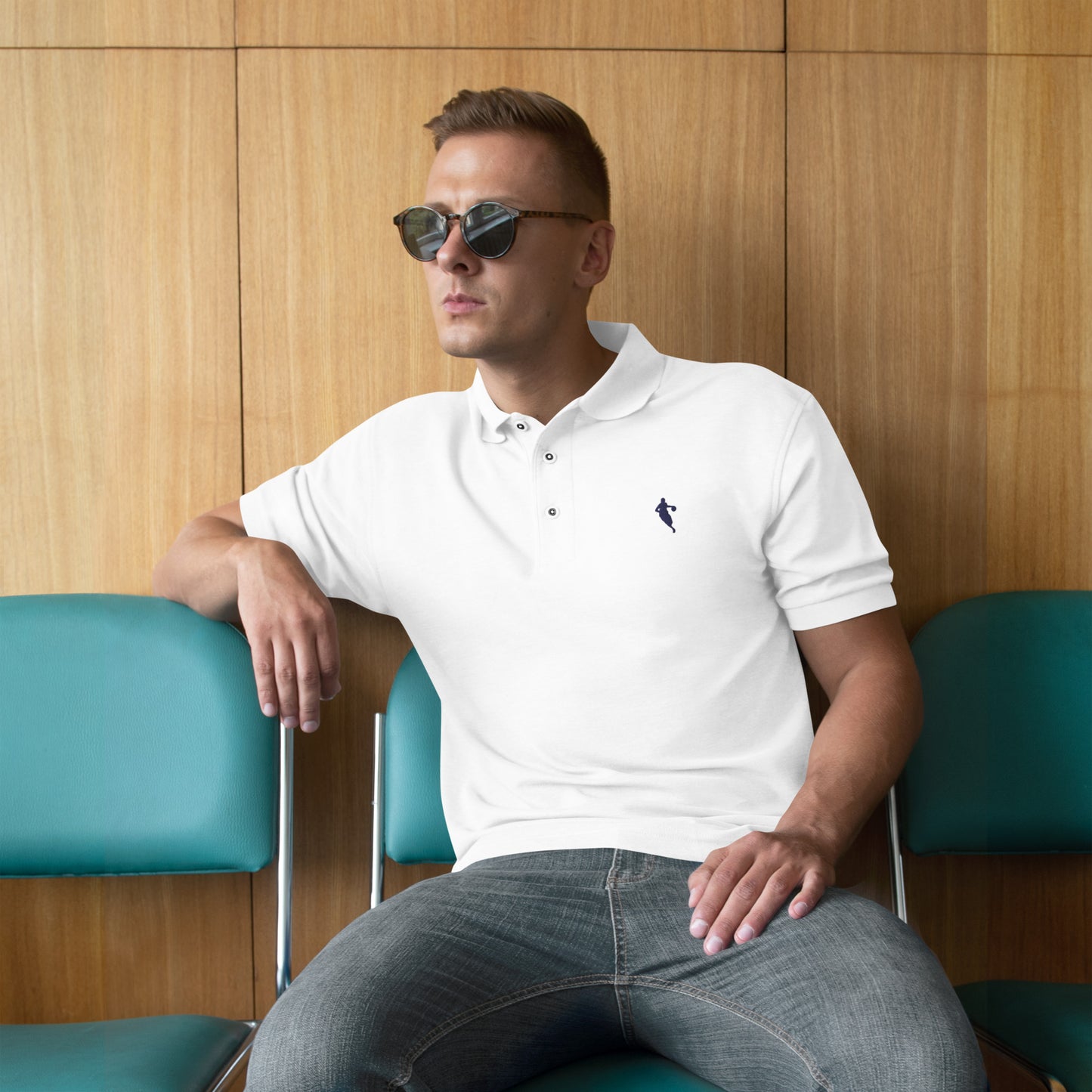 Basketball Player Men's Premium Polo