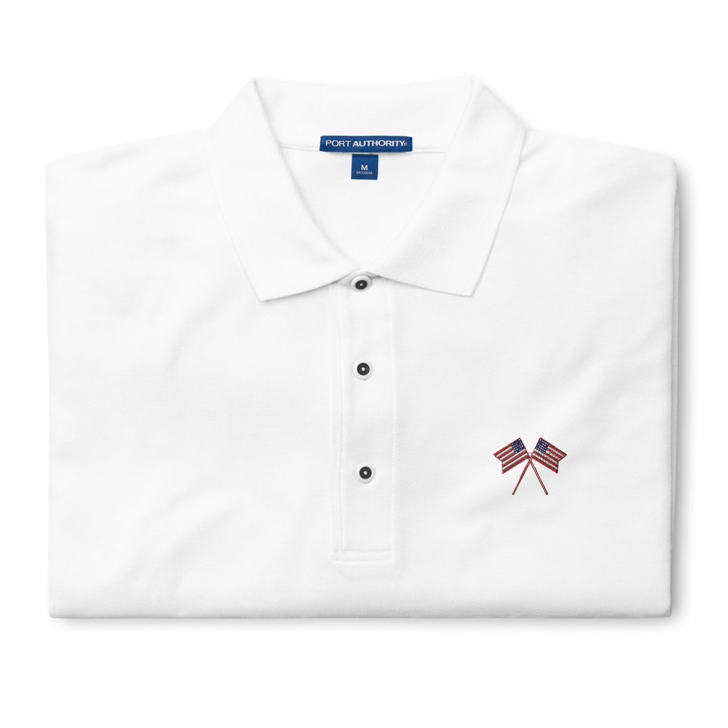 American Flag Men's Premium Polo - Activewear Well