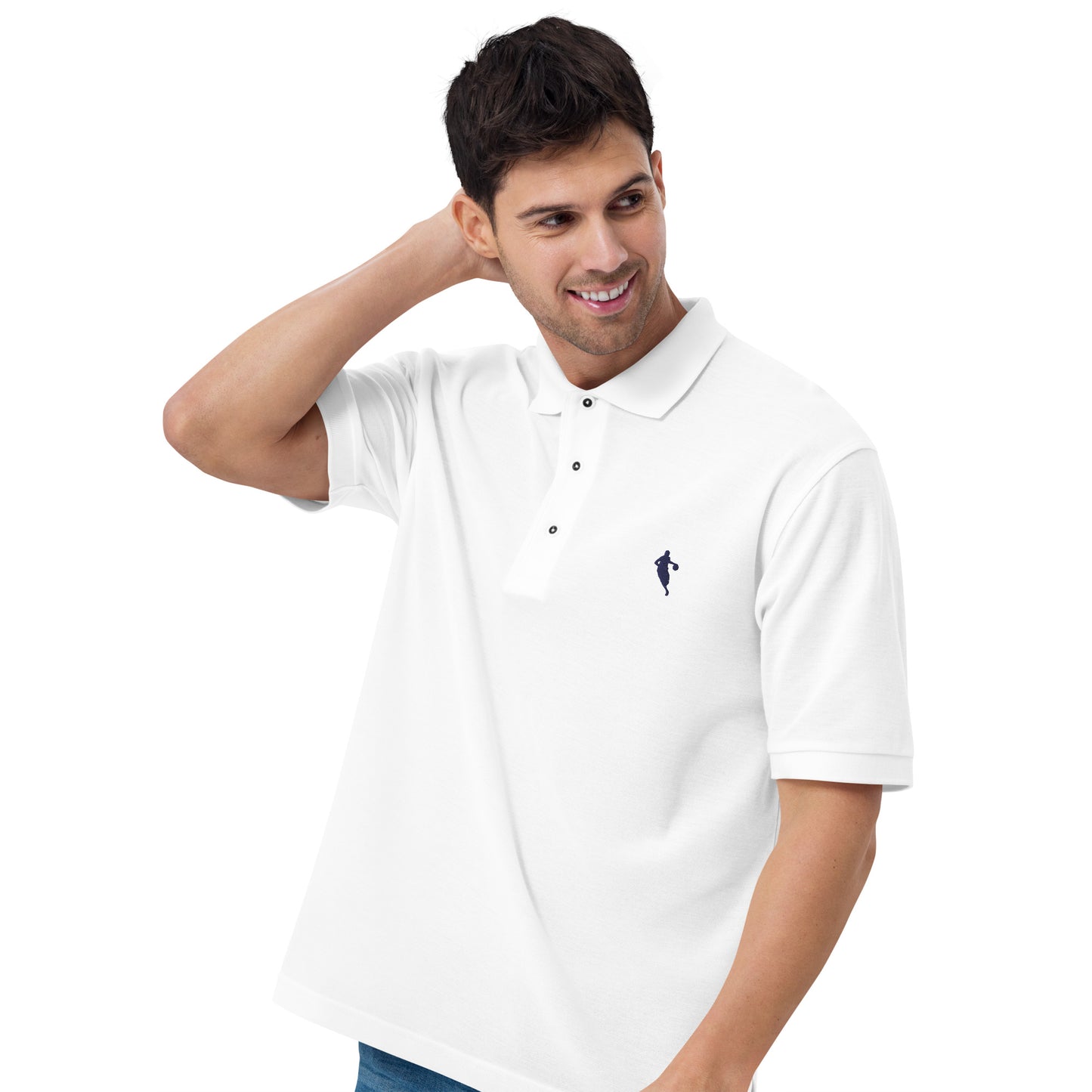 Basketball Player Men's Premium Polo