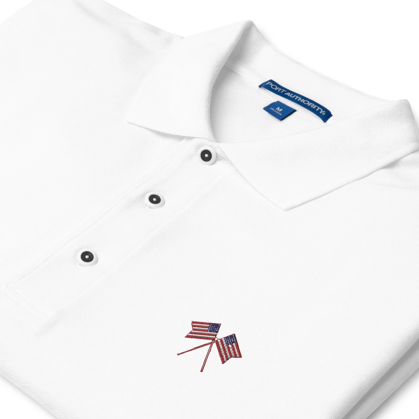 American Flag Men's Premium Polo - Activewear Well