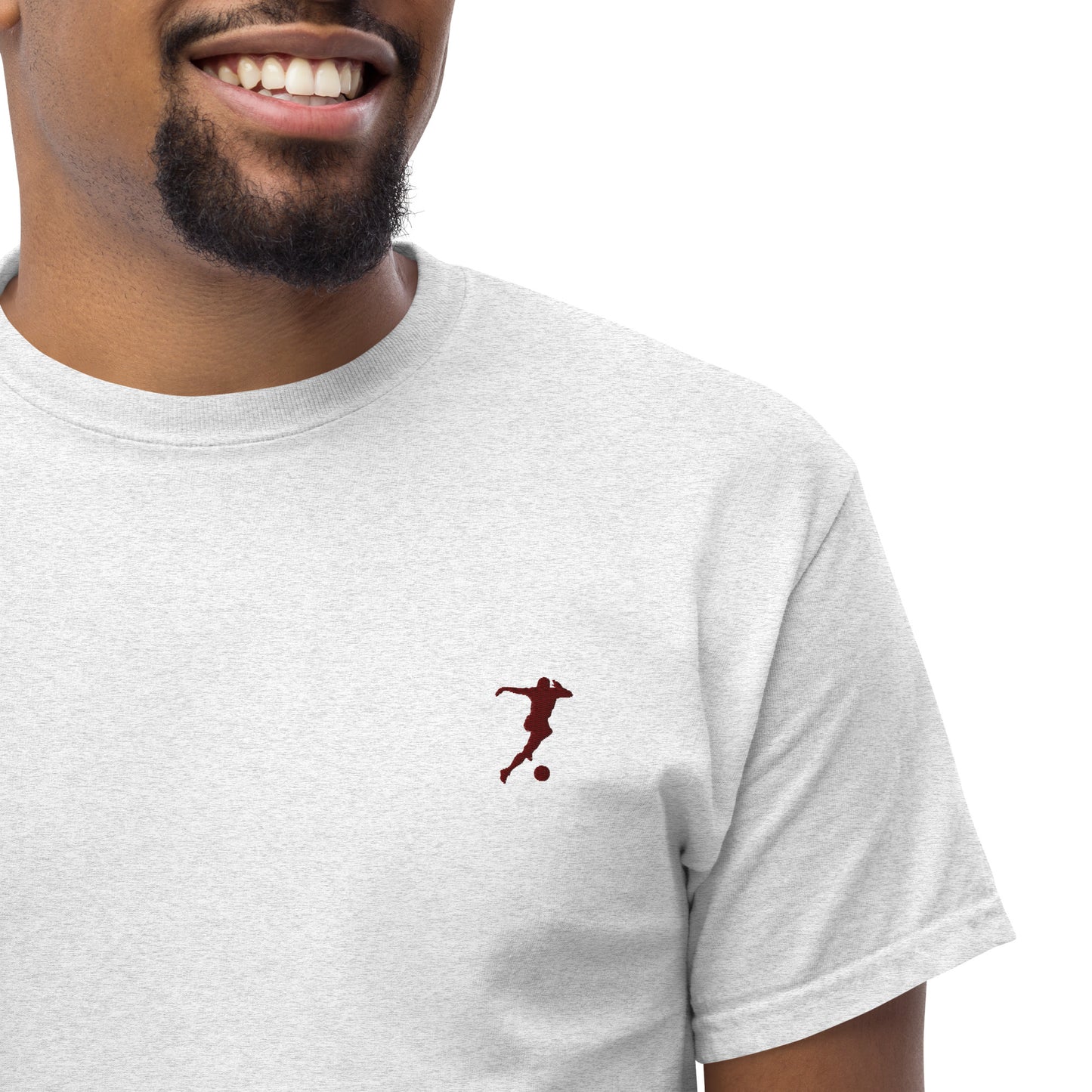 Soccer Player Men's Cotton T-Shirt - Activewear Well