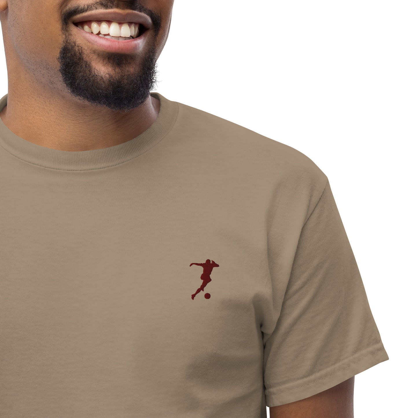 Soccer Player Men's Cotton T-Shirt - Activewear Well