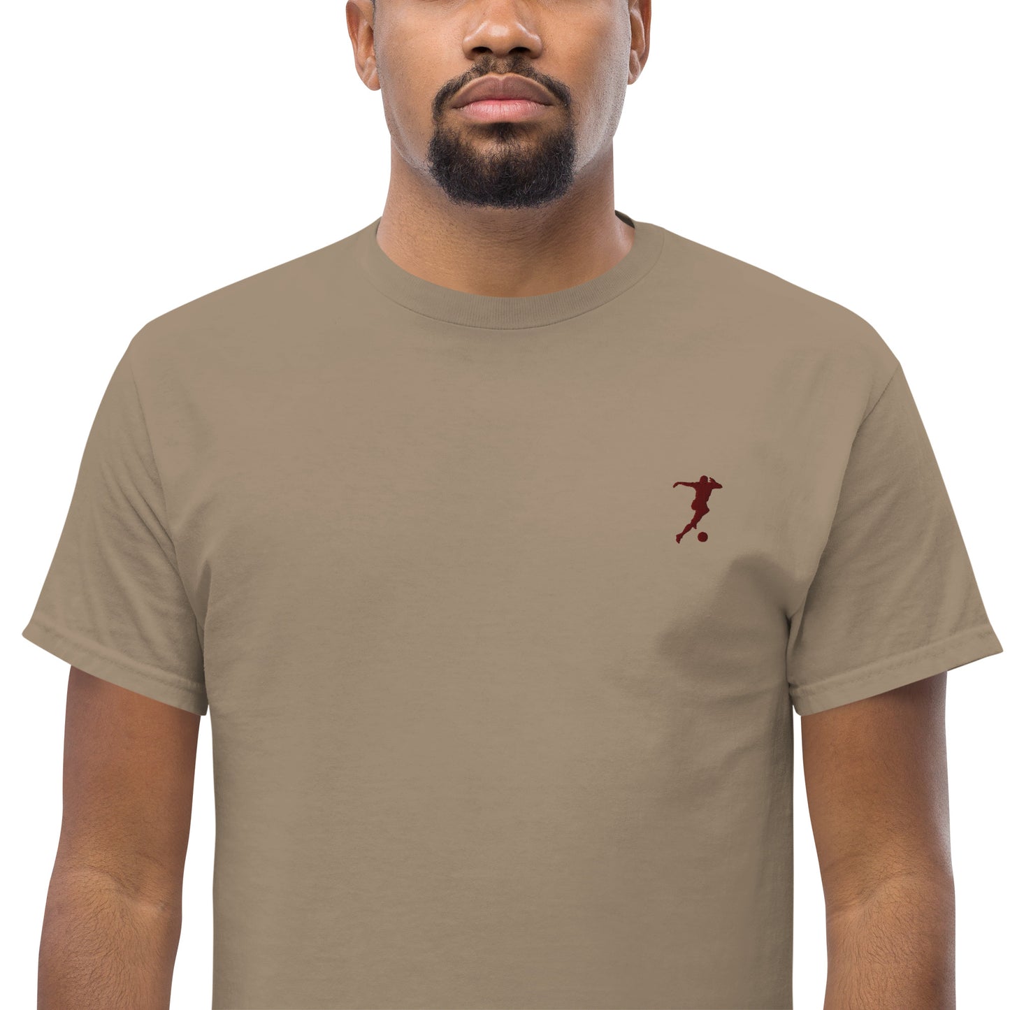 Soccer Player Men's Cotton T-Shirt - Activewear Well
