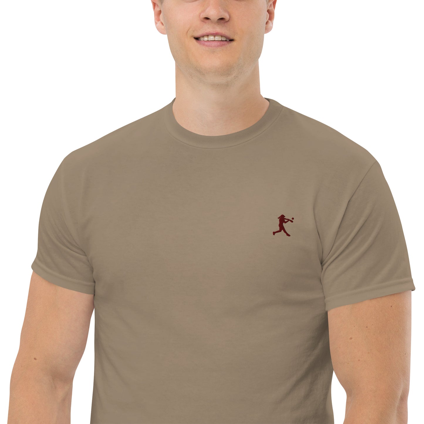 Baseball Player Men's Cotton T-Shirt - Activewear Well