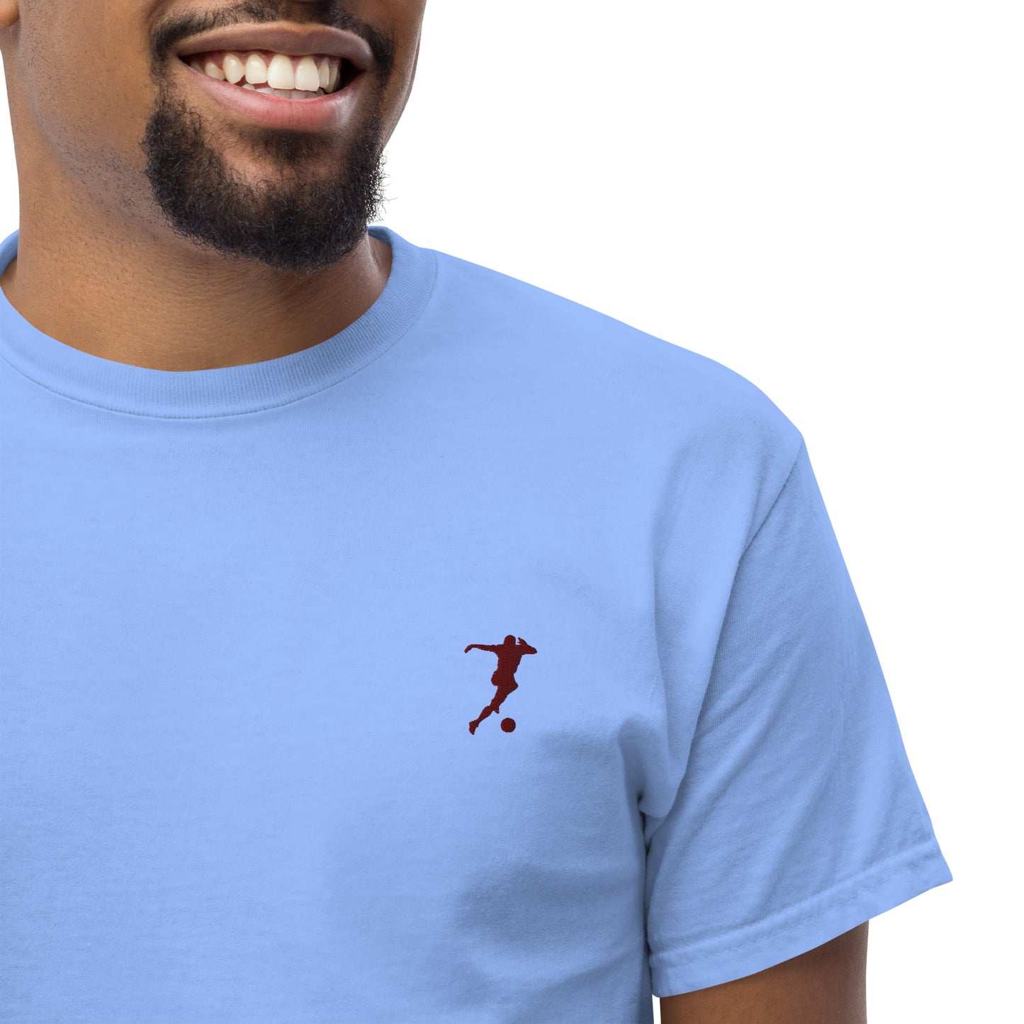 Soccer Player Men's Cotton T-Shirt - Activewear Well