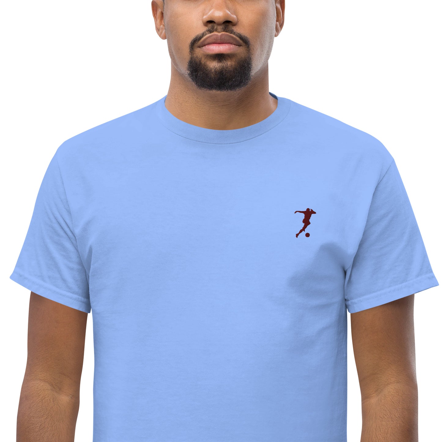 Soccer Player Men's Cotton T-Shirt - Activewear Well