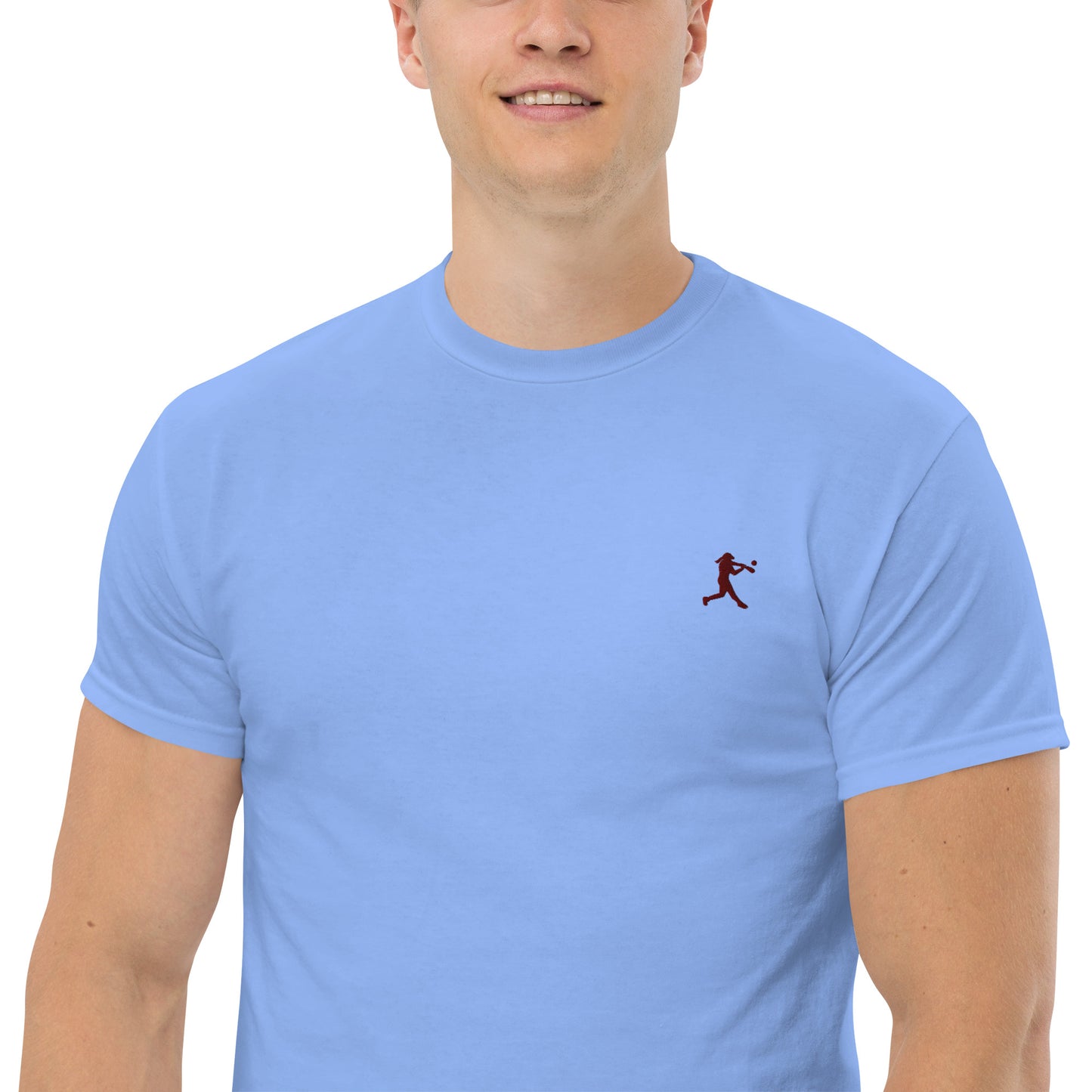 Baseball Player Men's Cotton T-Shirt - Activewear Well