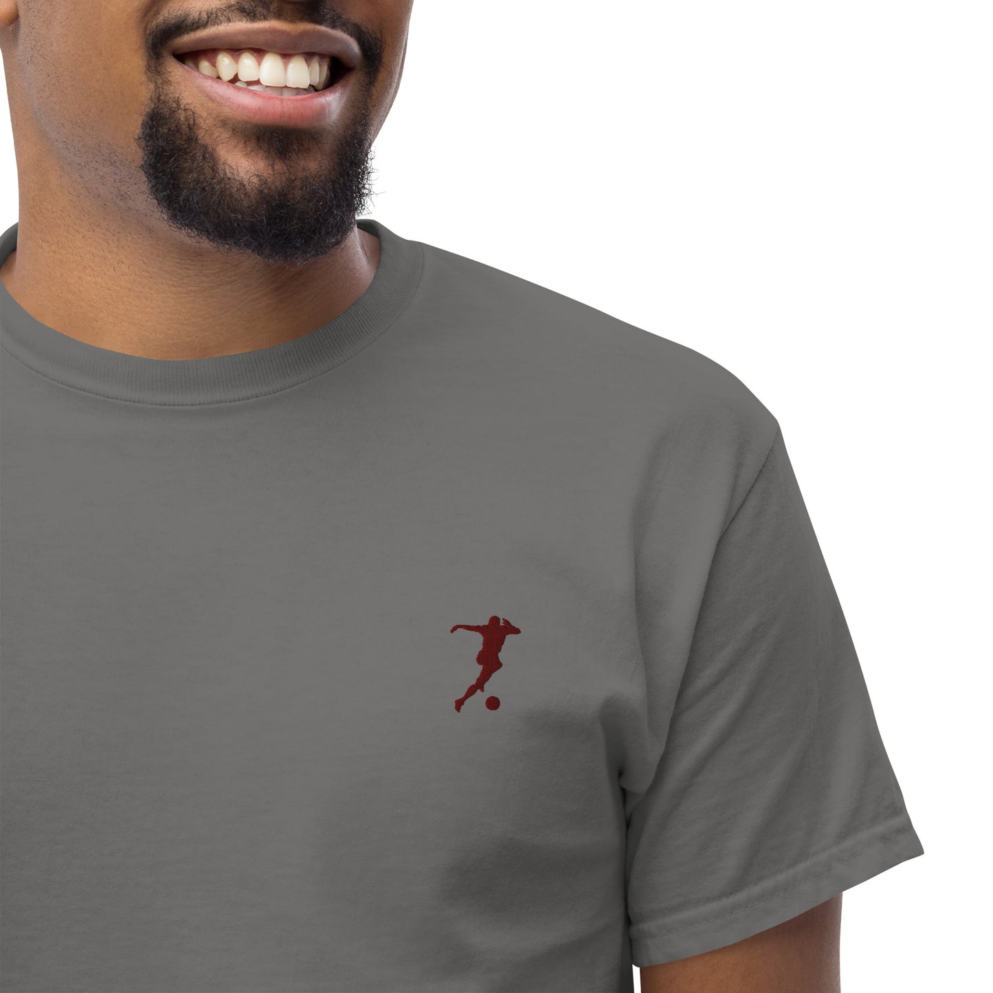 Soccer Player Men's Cotton T-Shirt - Activewear Well