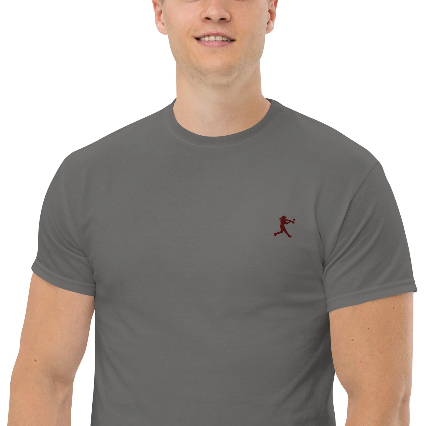 Baseball Player Men's Cotton T-Shirt - Activewear Well