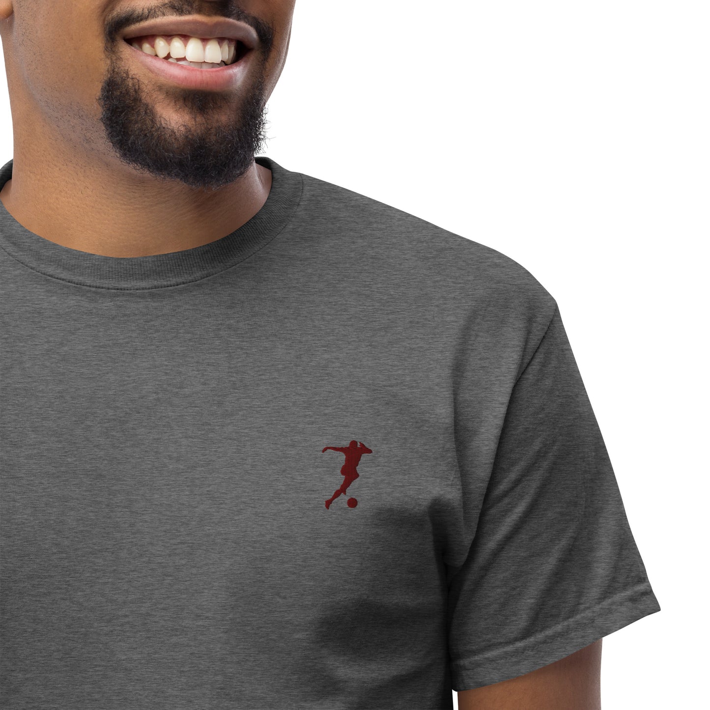 Soccer Player Men's Cotton T-Shirt - Activewear Well