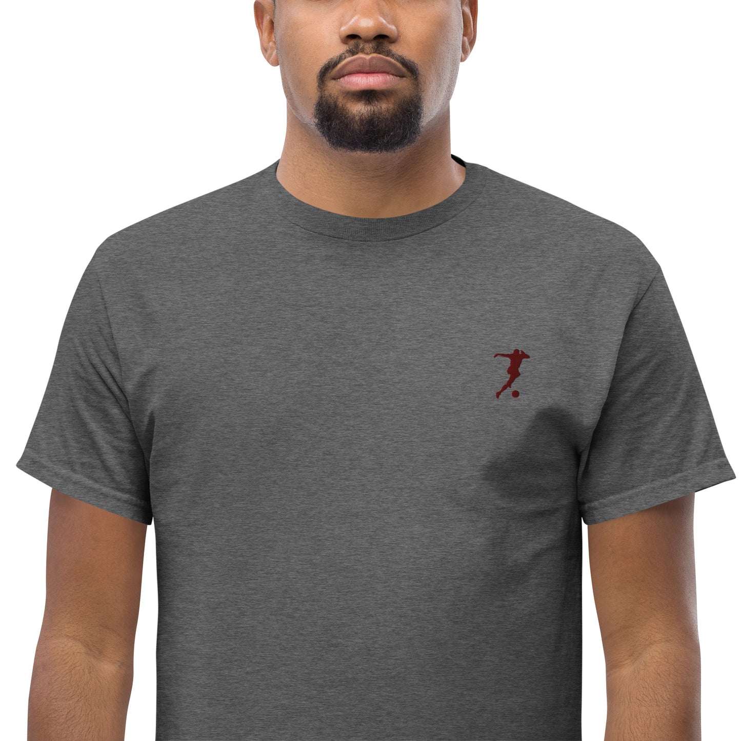 Soccer Player Men's Cotton T-Shirt - Activewear Well