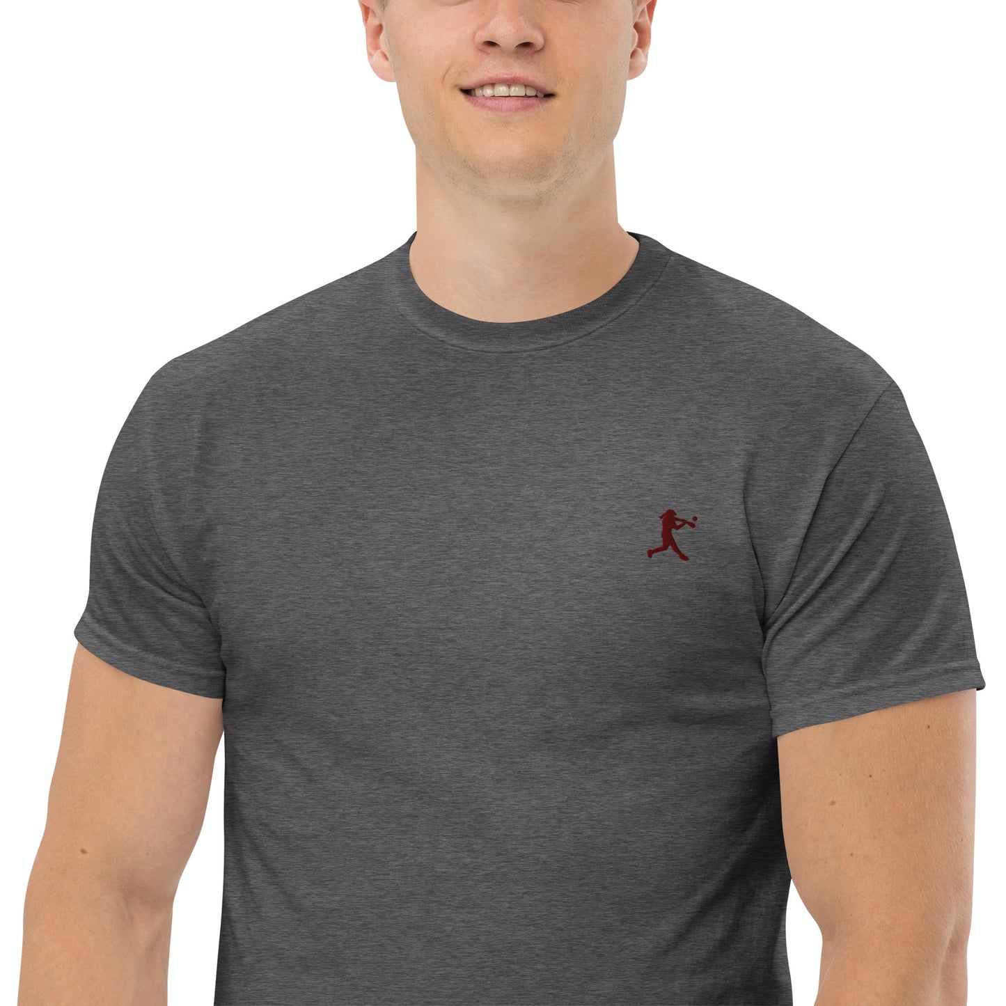 Baseball Player Men's Cotton T-Shirt - Activewear Well