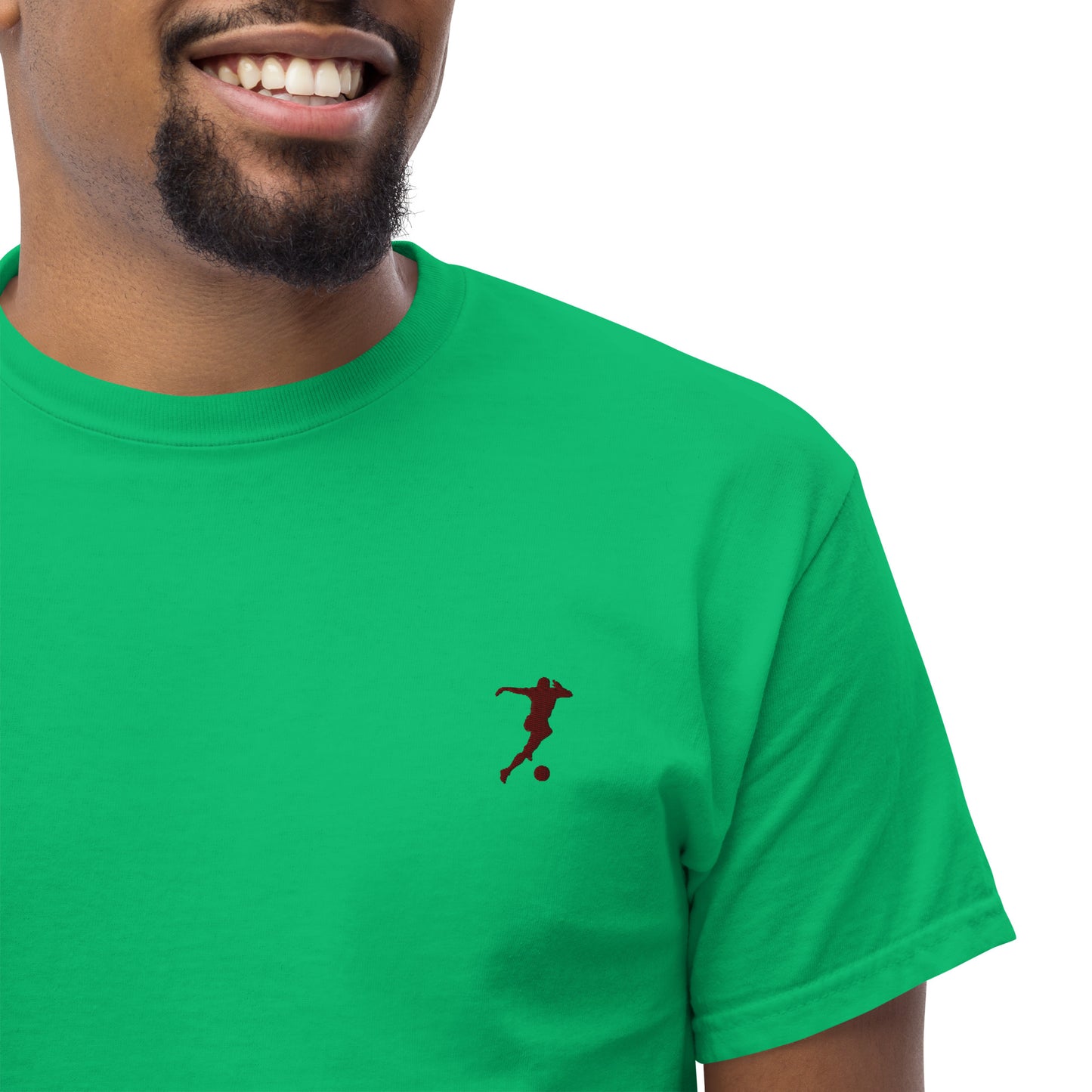 Soccer Player Men's Cotton T-Shirt - Activewear Well