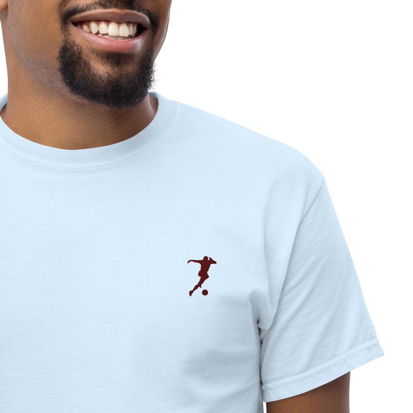 Soccer Player Men's Cotton T-Shirt - Activewear Well