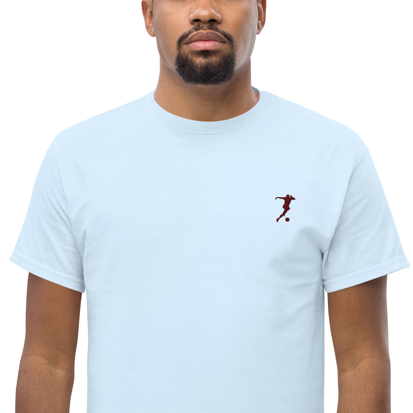 Soccer Player Men's Cotton T-Shirt - Activewear Well