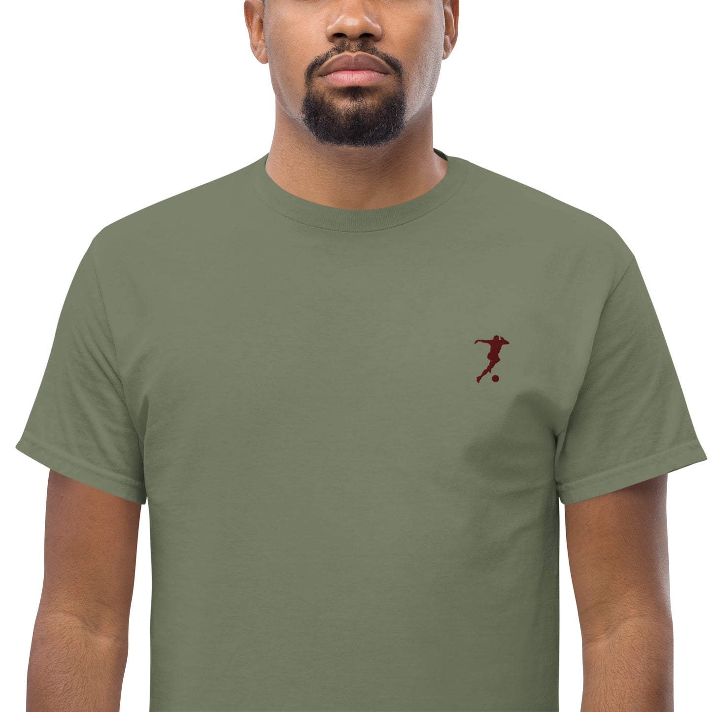 Soccer Player Men's Cotton T-Shirt - Activewear Well