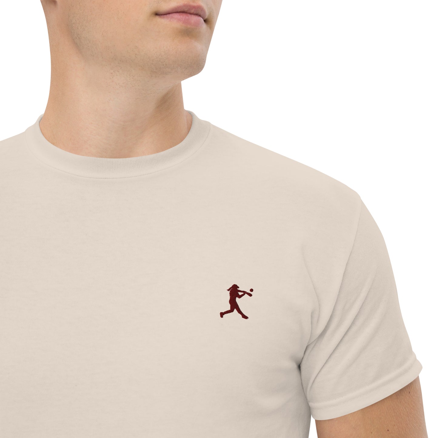 Baseball Player Men's Cotton T-Shirt - Activewear Well