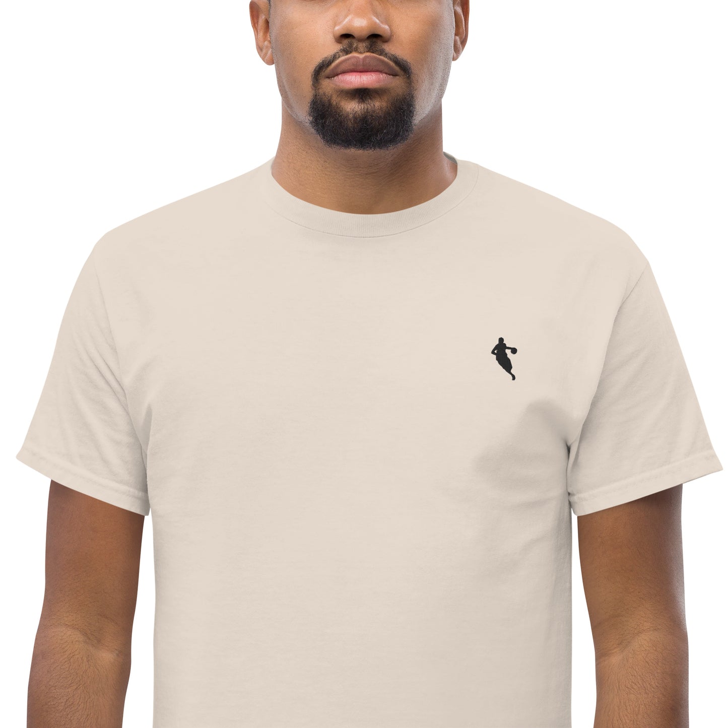 Basketball Player Men's Cotton T-Shirt - Activewear Well