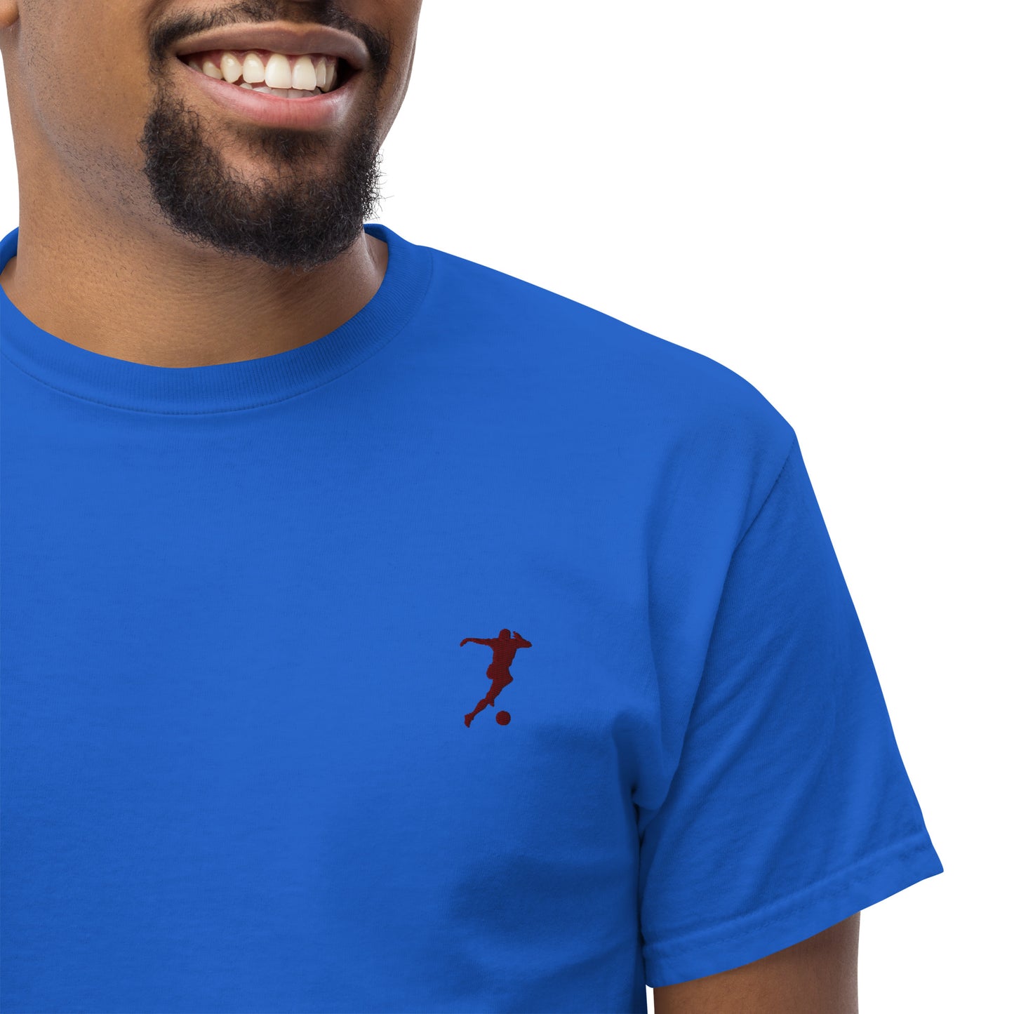 Soccer Player Men's Cotton T-Shirt - Activewear Well