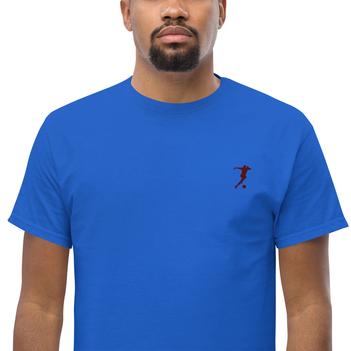 Soccer Player Men's Cotton T-Shirt - Activewear Well