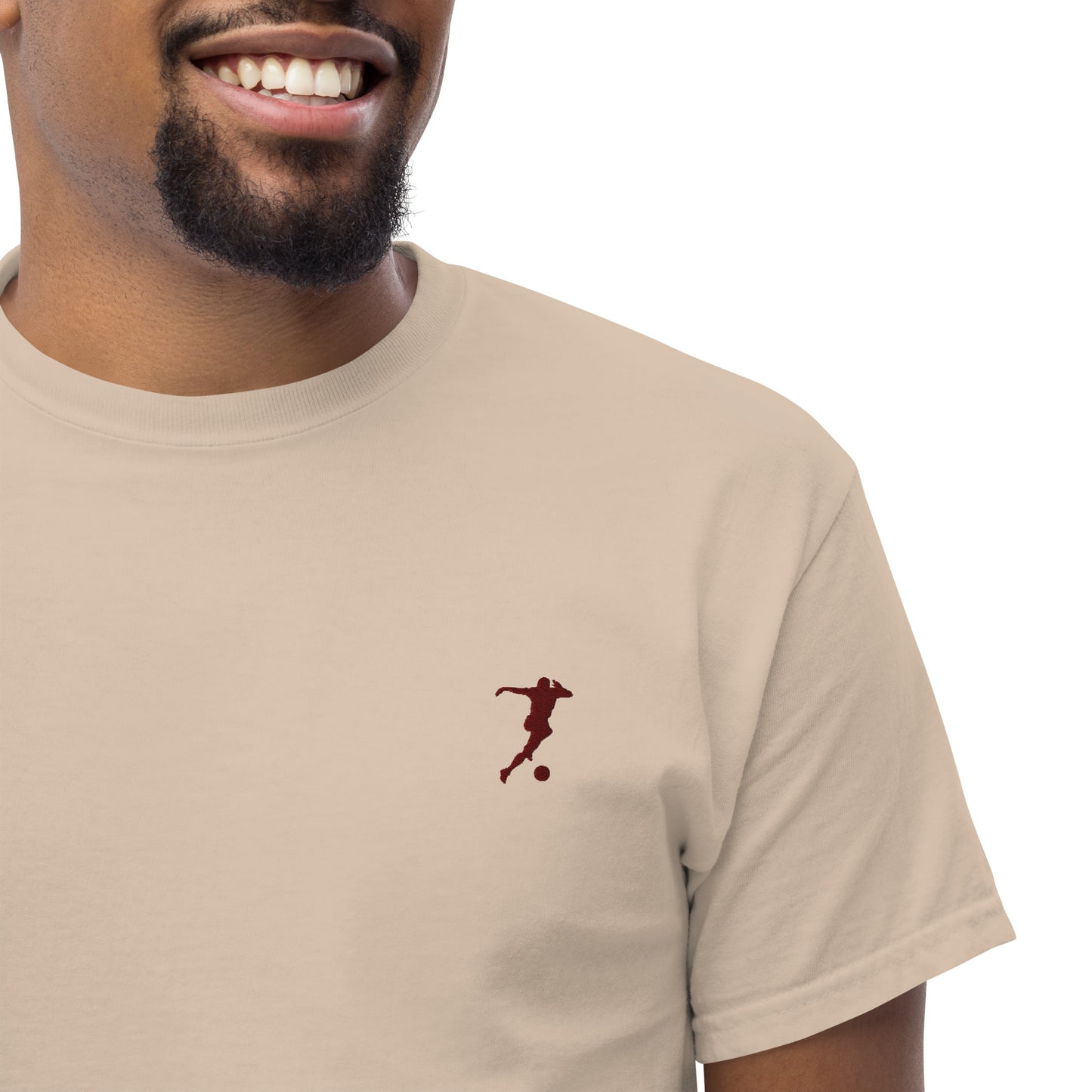 Soccer Player Men's Cotton T-Shirt - Activewear Well