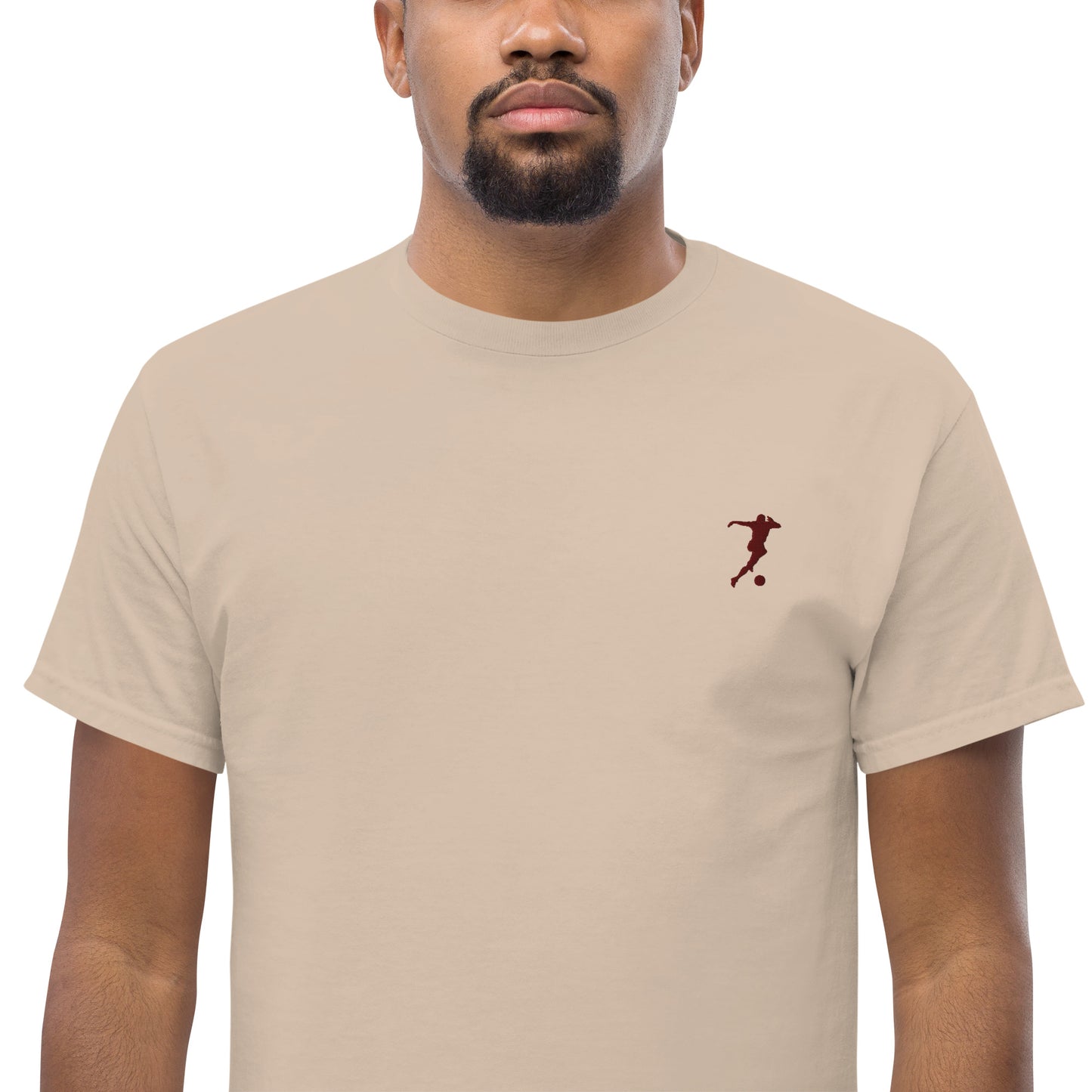 Soccer Player Men's Cotton T-Shirt - Activewear Well