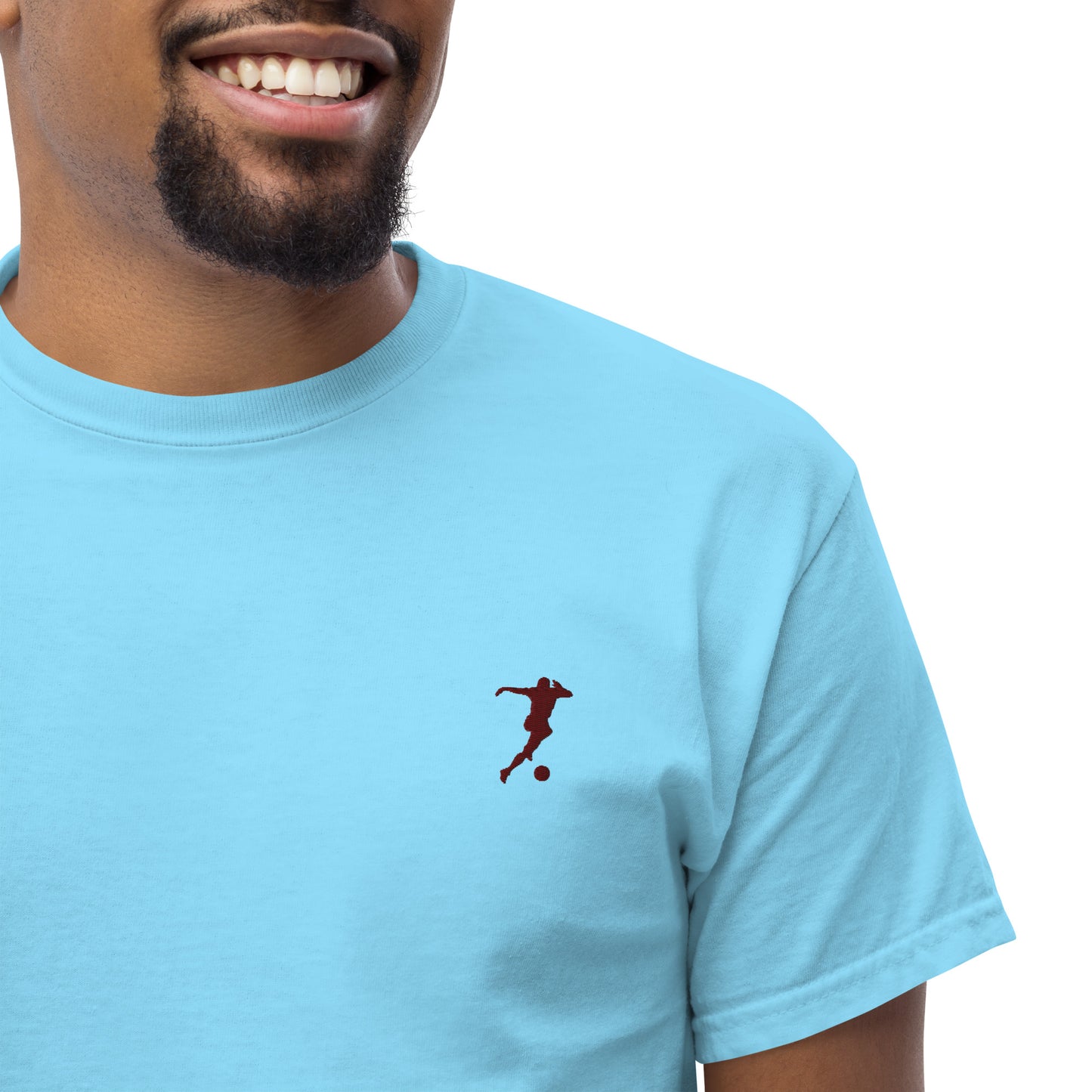 Soccer Player Men's Cotton T-Shirt - Activewear Well
