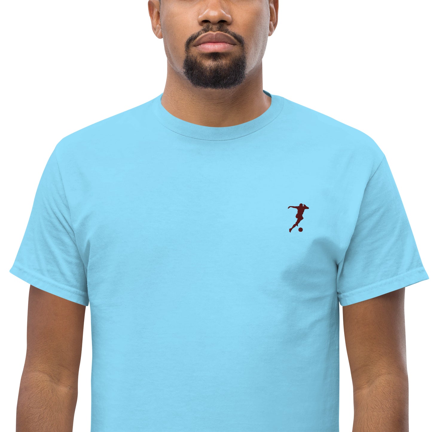 Soccer Player Men's Cotton T-Shirt - Activewear Well