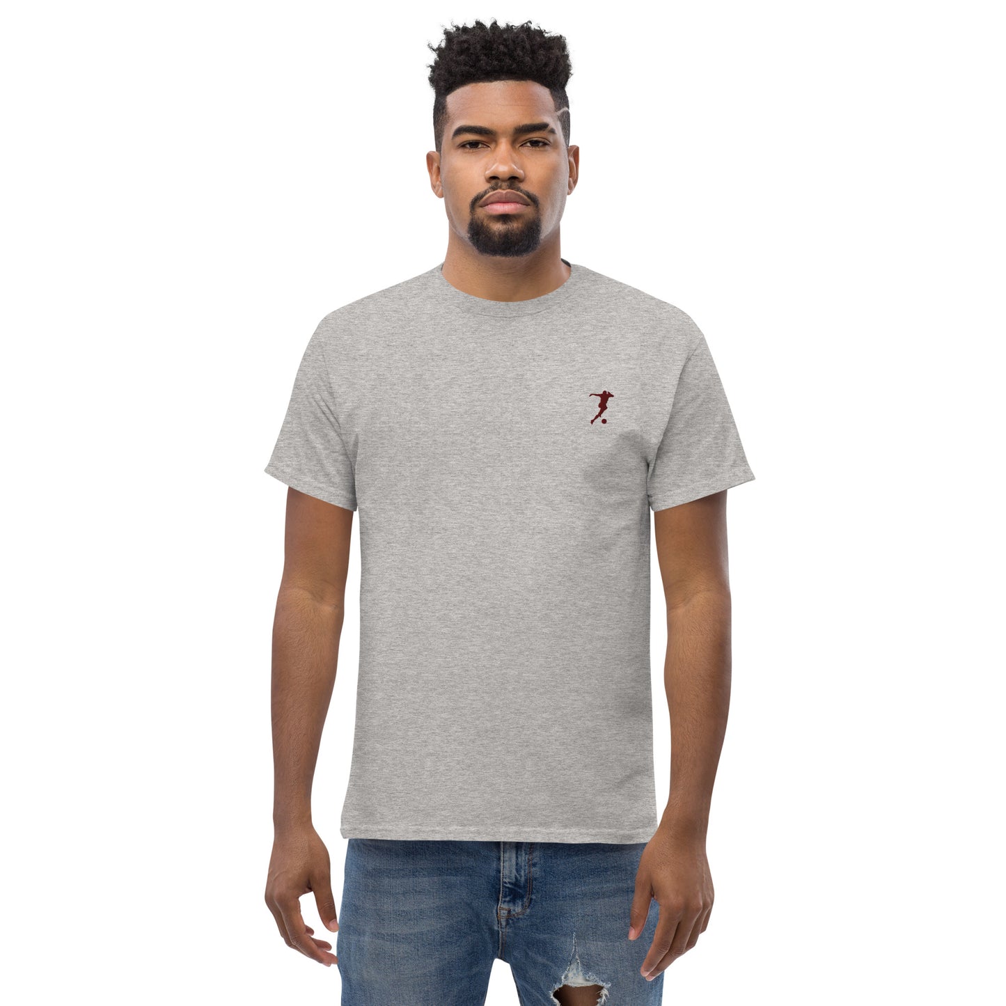Soccer Player Men's Cotton T-Shirt - Activewear Well