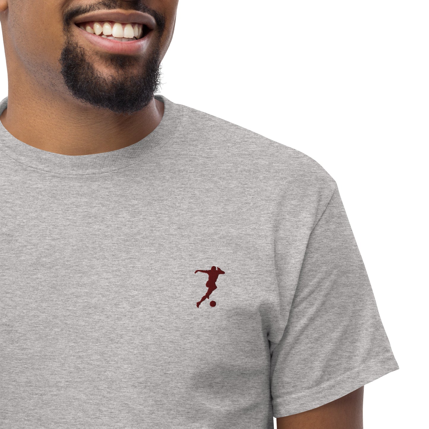 Soccer Player Men's Cotton T-Shirt - Activewear Well