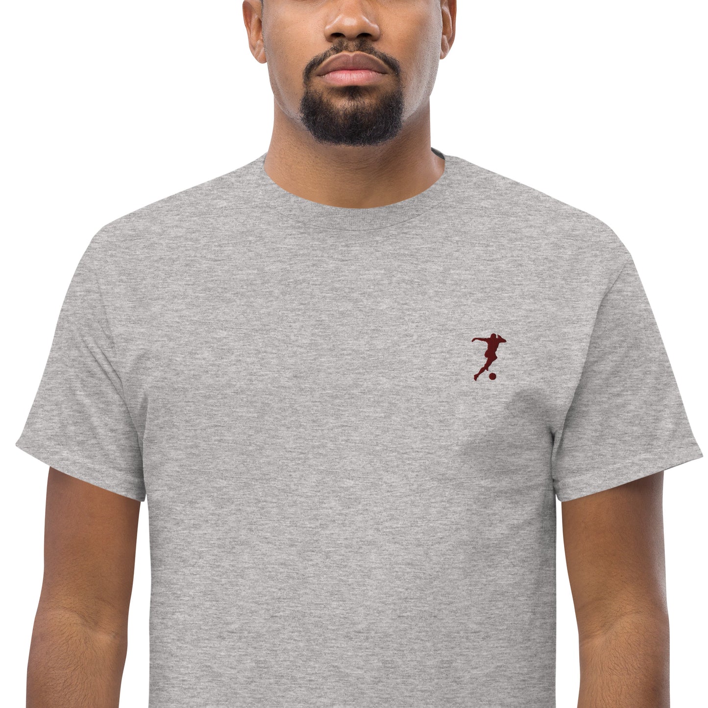 Soccer Player Men's Cotton T-Shirt - Activewear Well