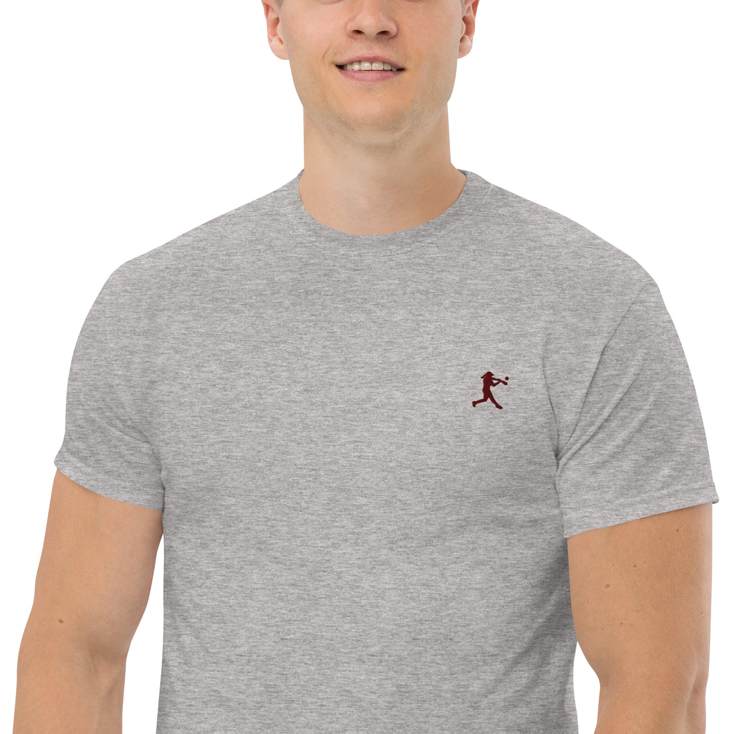 Baseball Player Men's Cotton T-Shirt - Activewear Well