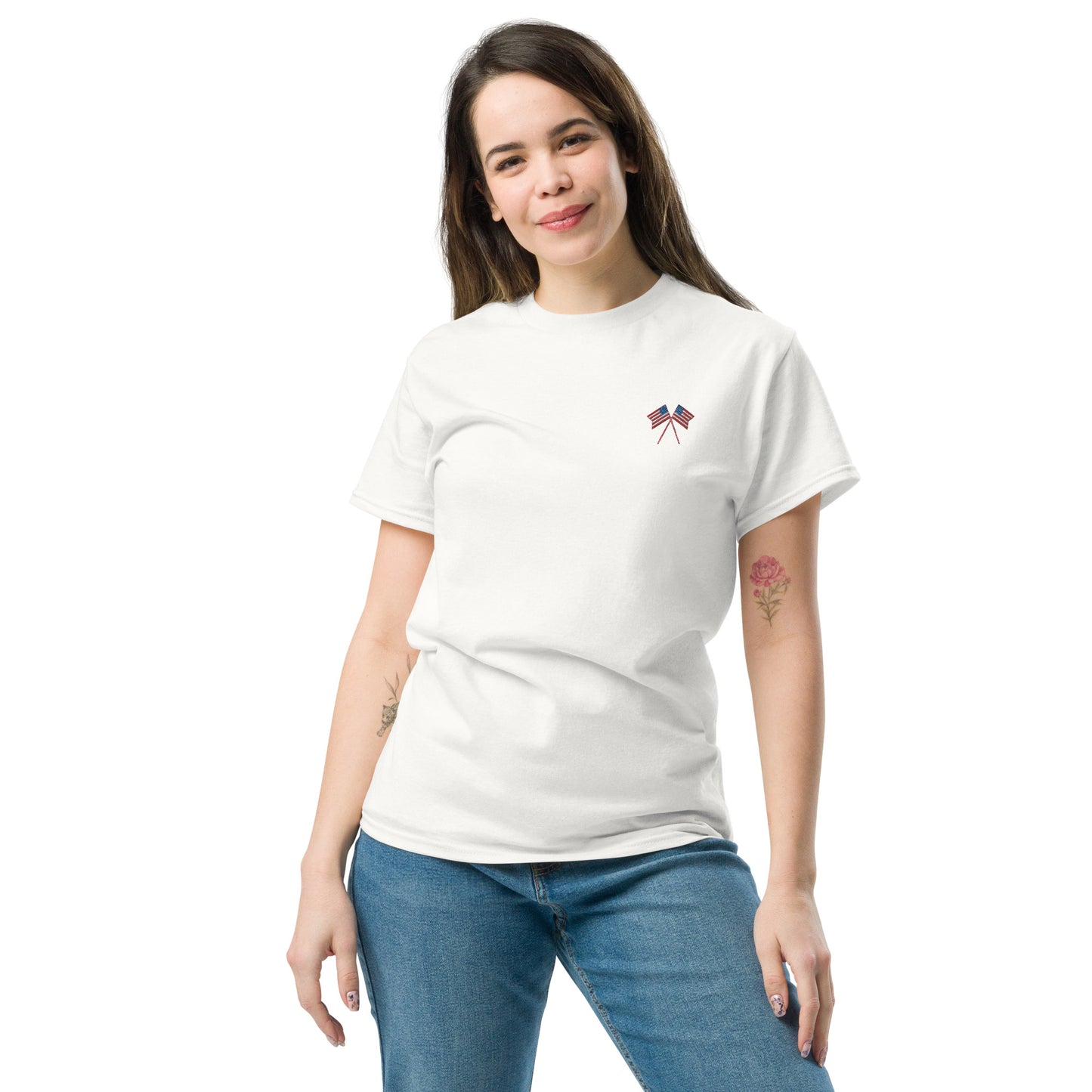 American Flag Men's Cotton T-Shirt - Activewear Well