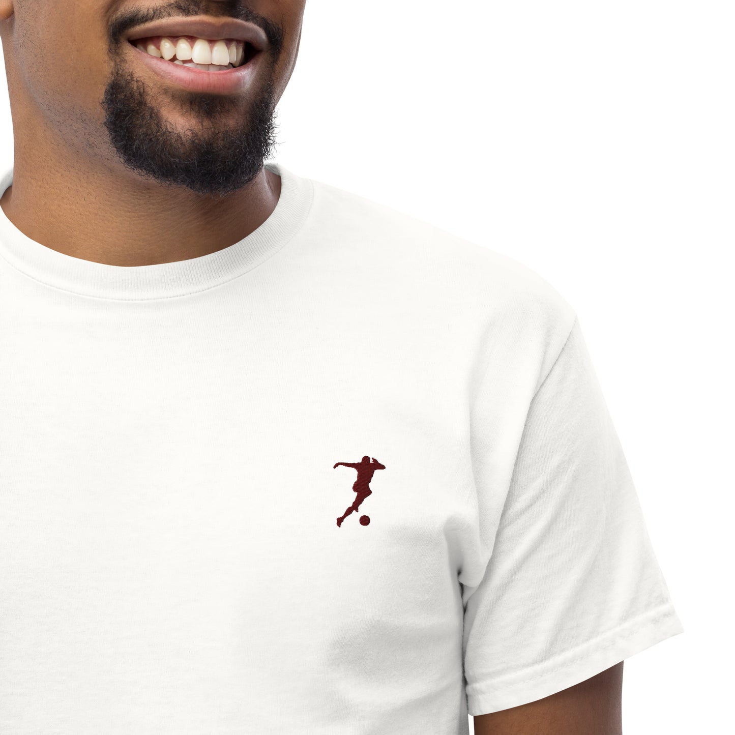 Soccer Player Men's Cotton T-Shirt - Activewear Well