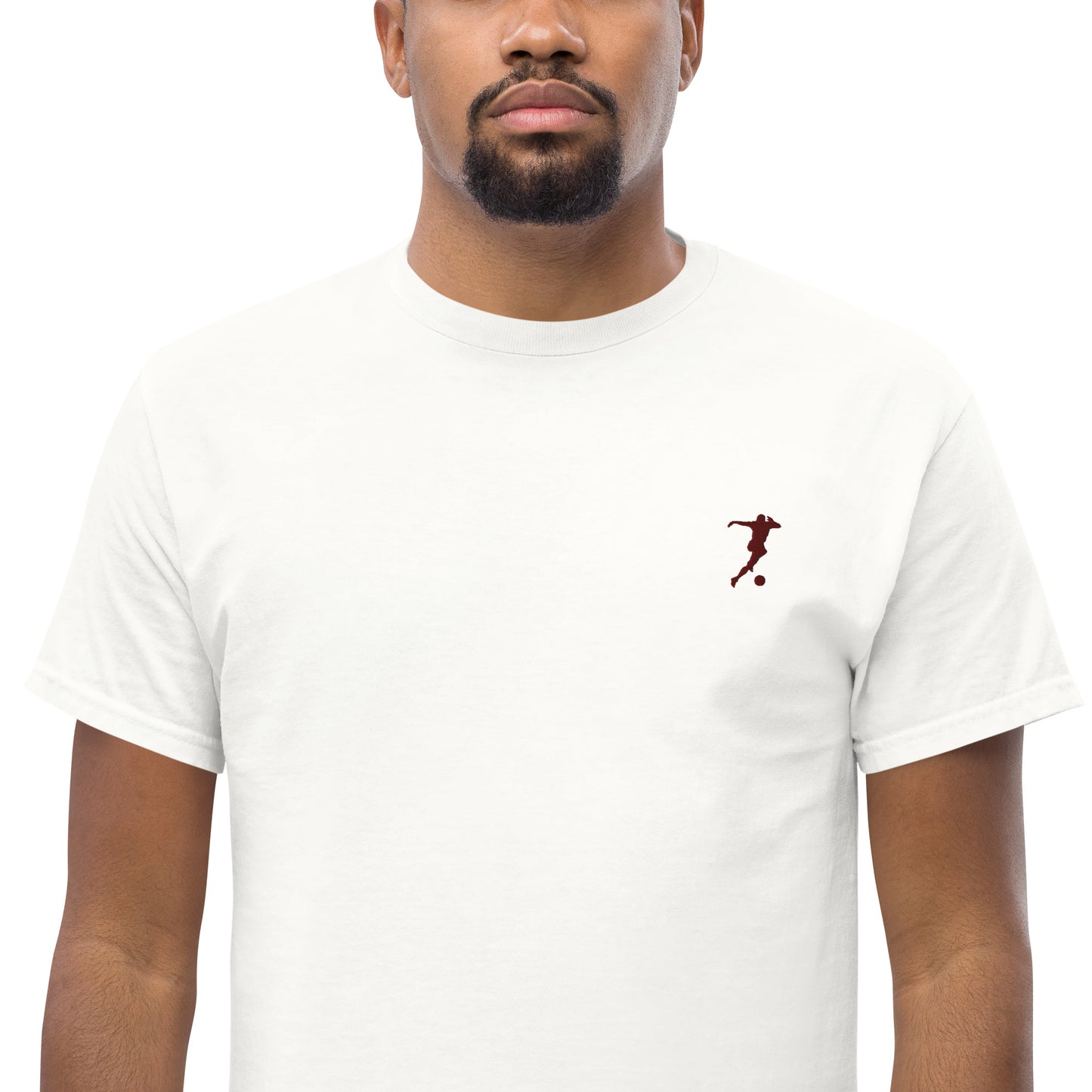 Soccer Player Men's Cotton T-Shirt - Activewear Well