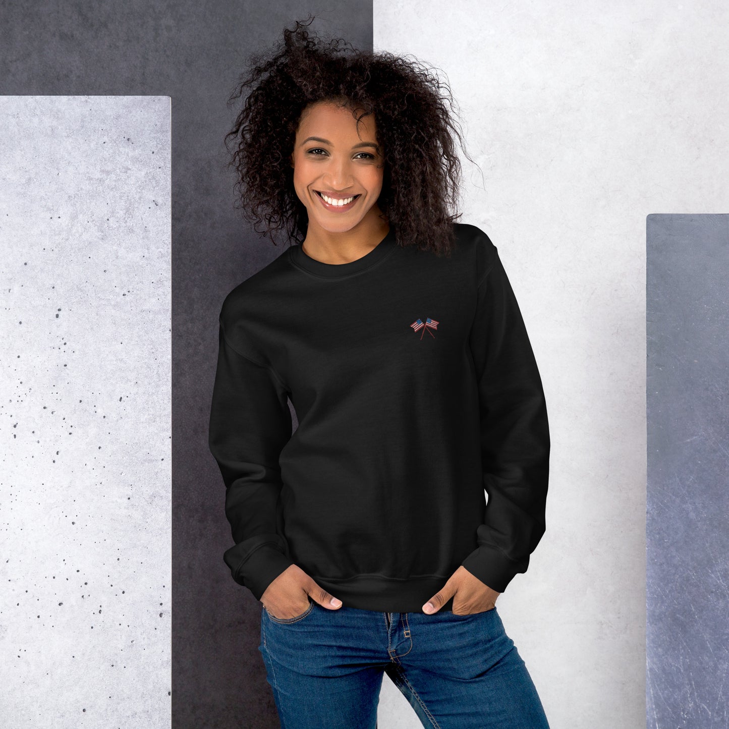American Flag Unisex Sweatshirt - Activewear Well