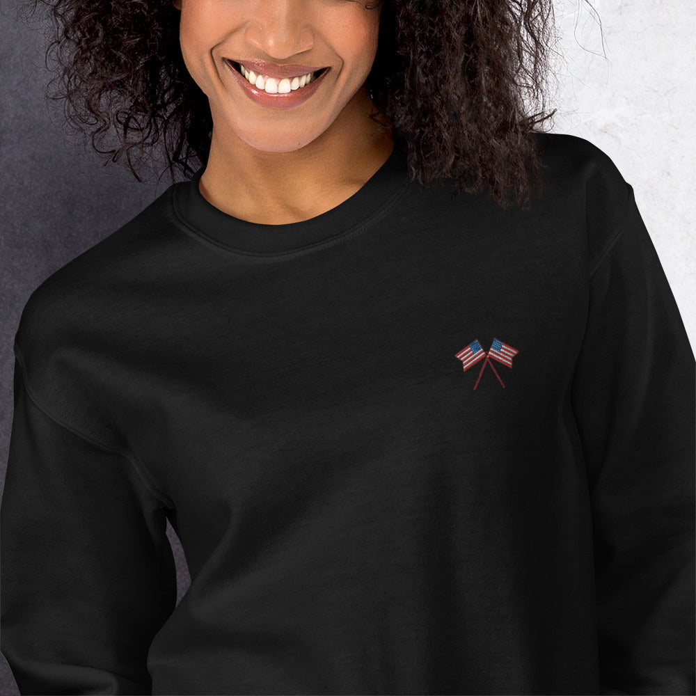 American Flag Unisex Sweatshirt - Activewear Well