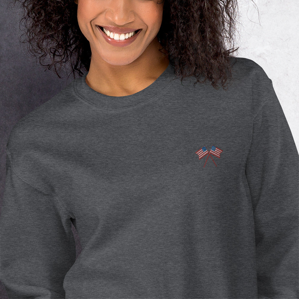 American Flag Unisex Sweatshirt - Activewear Well