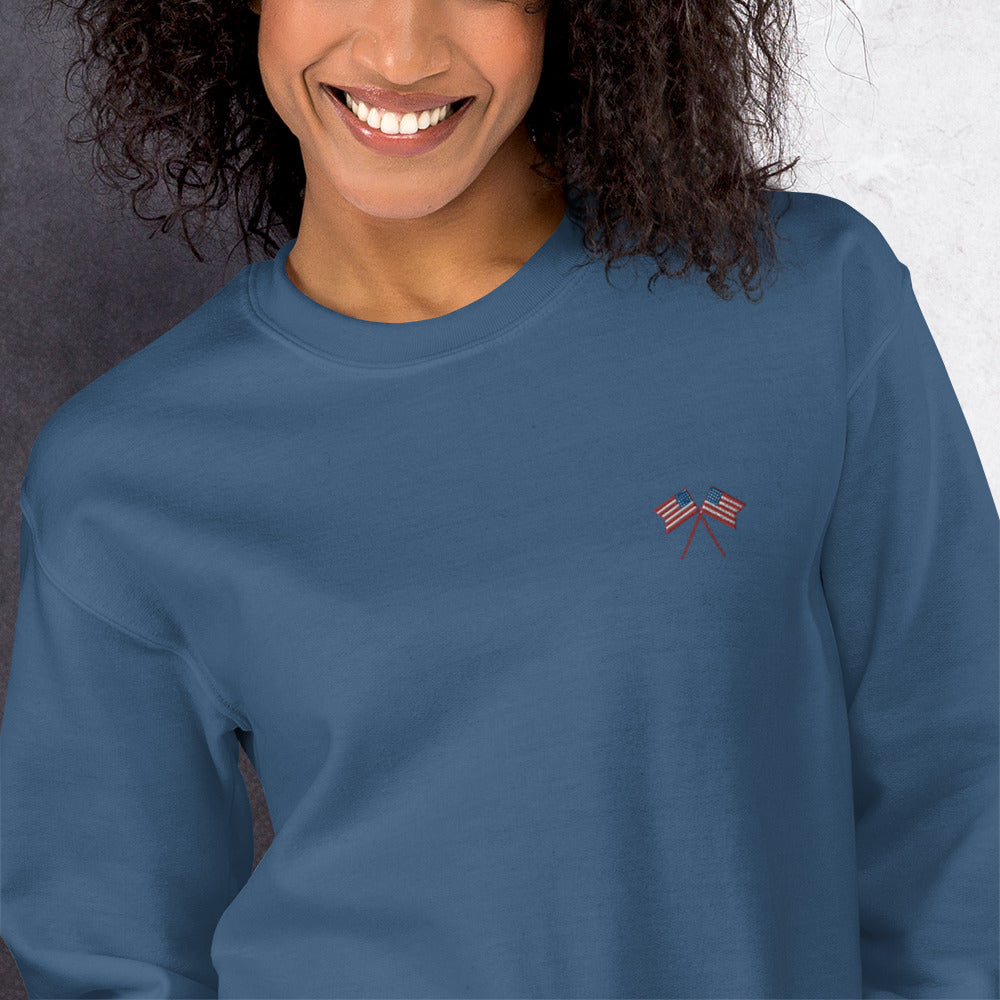 American Flag Unisex Sweatshirt - Activewear Well
