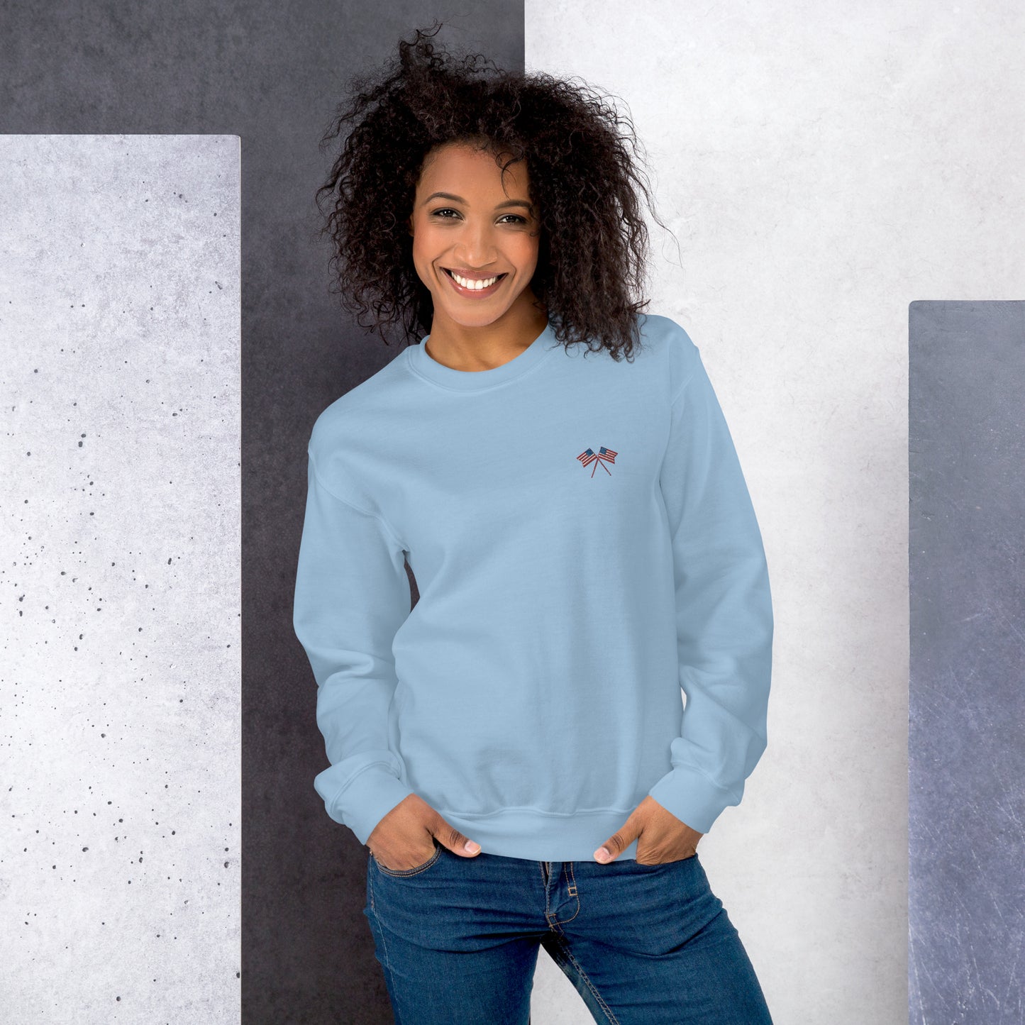 American Flag Unisex Sweatshirt - Activewear Well