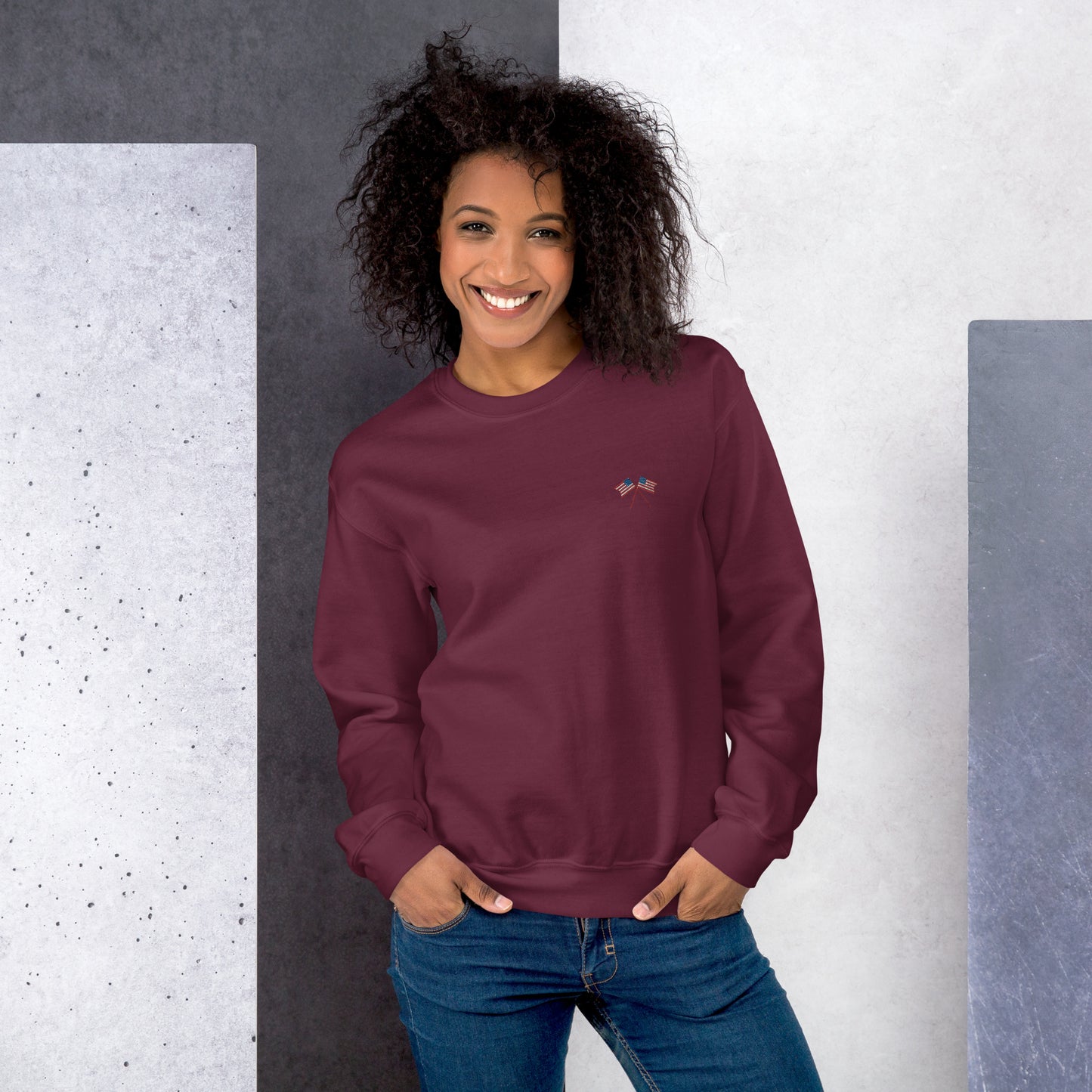 American Flag Unisex Sweatshirt - Activewear Well