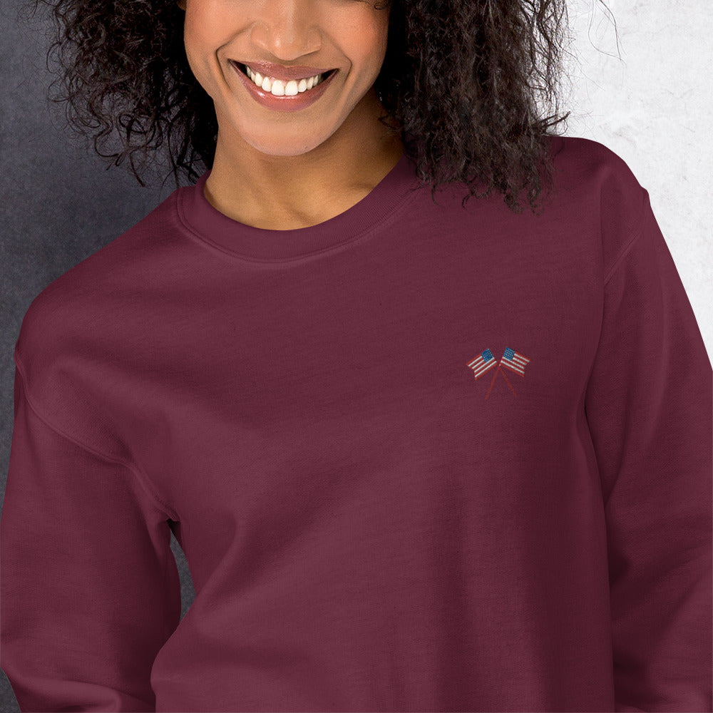 American Flag Unisex Sweatshirt - Activewear Well