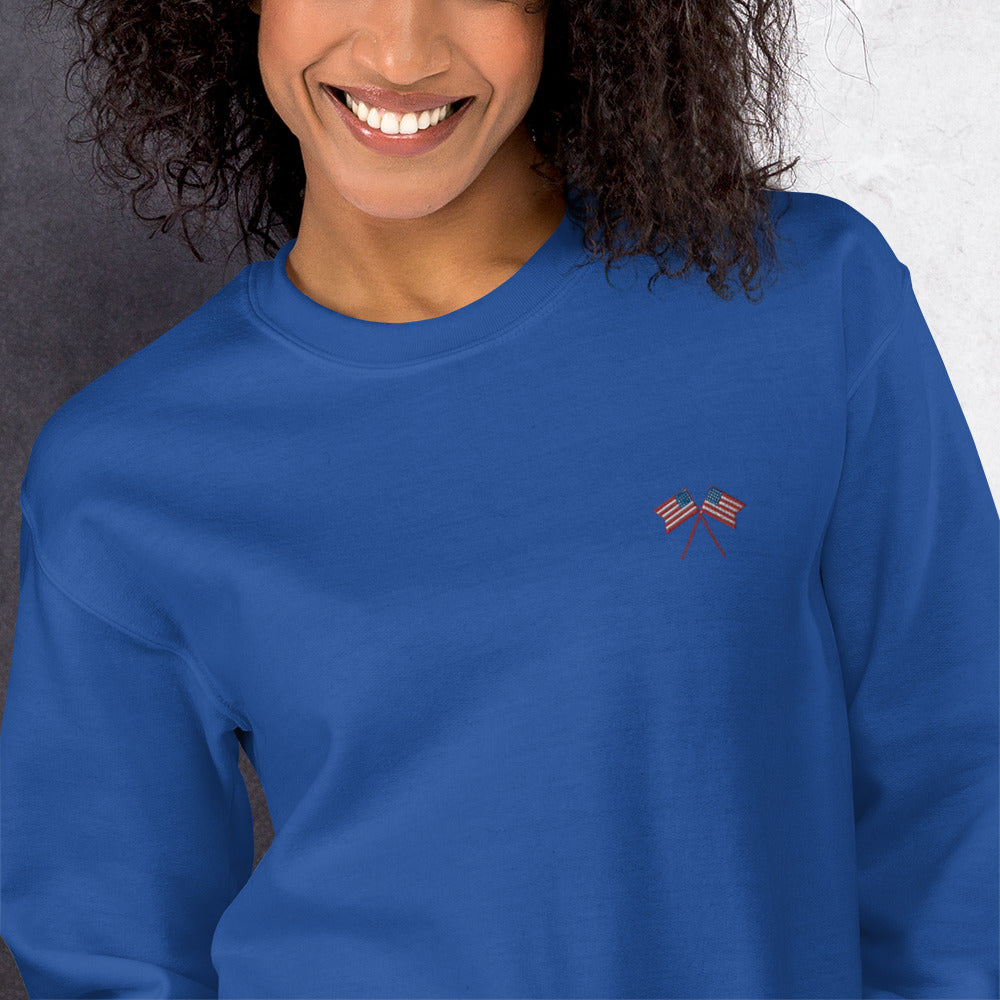 American Flag Unisex Sweatshirt - Activewear Well