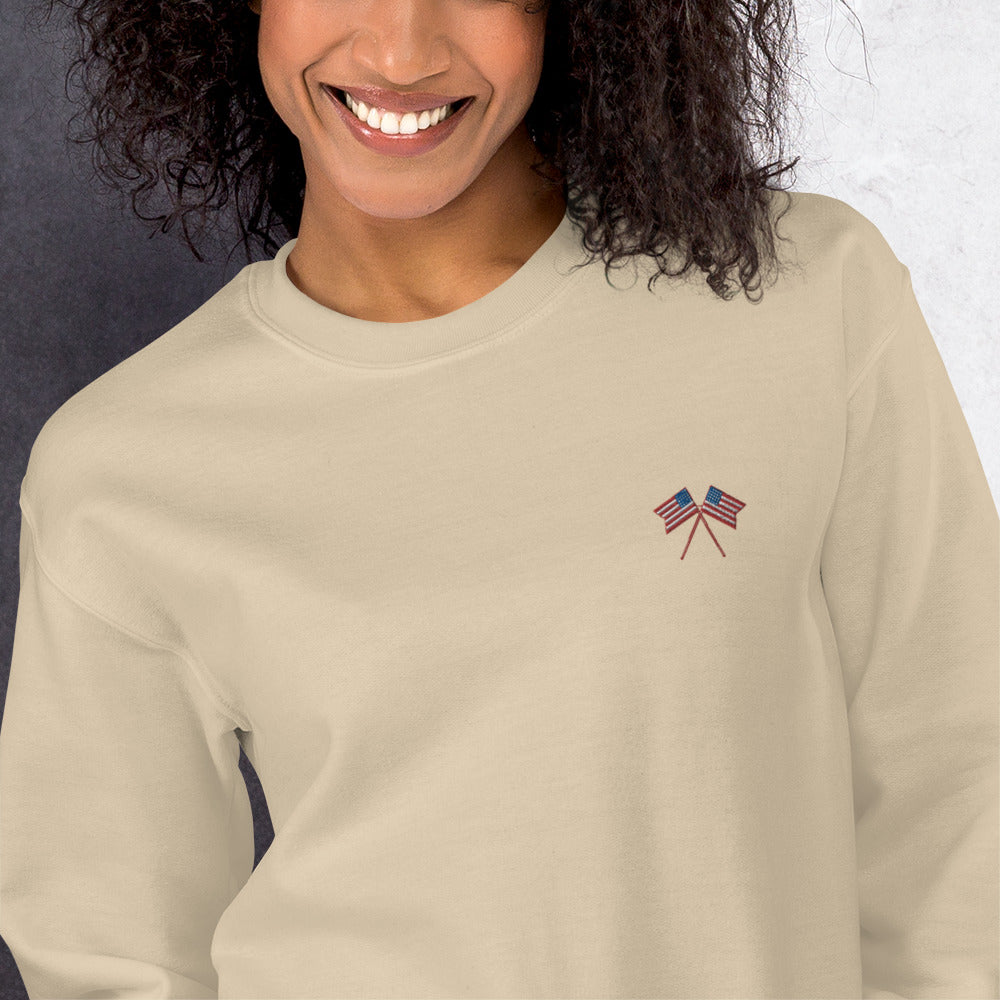 American Flag Unisex Sweatshirt - Activewear Well