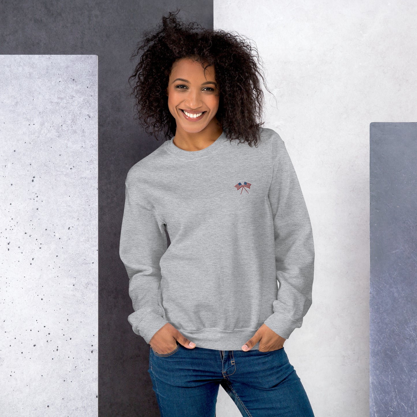 American Flag Unisex Sweatshirt - Activewear Well